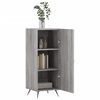 vidaXL Buffet Sonoma gris 34,5x34x90 cm Bois d'ingénierie
