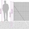 vidaXL Cl&ocirc;ture avec poteaux Argent 1.6 x 25 m Acier
