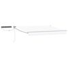 vidaXL Auvent r&eacute;tractable &eacute;lectrique Blanc 3 x 2,5 m