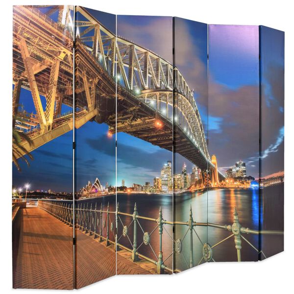 vidaXL Cloison de s&eacute;paration pliable 228x170 cm Pont Sydney Harbour