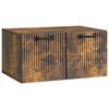 vidaXL Meuble TV mural Ch&ecirc;ne fum&eacute; 59,5 x 41 x 30 cm Bois d'ing&eacute;nierie