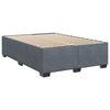 vidaXL Sommier à lattes de lit et matelas Gris foncé 140x190cm Velours