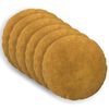 vidaXL Coussin 6 pc HEERLEN Jaune &Oslash; 50 cm Fleece en microfibre