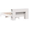 vidaXL Lit biblioth&egrave;que sans matelas blanc 135x190 cm bois pin massif