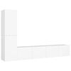 vidaXL Ensemble de meubles TV 4 pcs Blanc Bois d'ing&eacute;nierie