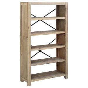 vidaXL Biblioth&egrave;que 5 niveaux 80x30x140 cm Bois solide d'acacia