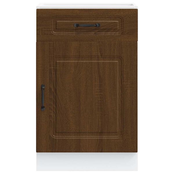 vidaXL Armoire de cuisine Kalmar ch&ecirc;ne marron bois d'ing&eacute;nierie