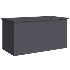 vidaXL Bo&icirc;te de Rangement Ext&eacute;rieure Anthracite 100 x 50,5 x 50 cm