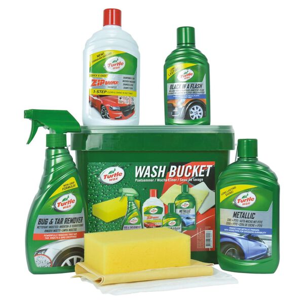 Turtle Wax Kit de polissage d'entretien des voitures 7 pcs avec seau