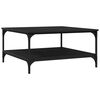 vidaXL Table basse Ch&ecirc;ne noir 80 x 80 x 40 cm Bois d'ing&eacute;nierie
