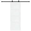 vidaXL Porte coulissante ORKDAL Blanc 78 x 211 cm Pin massif