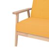 vidaXL Ensemble de canapé 2 pcs Tissu jaune
