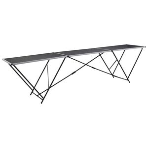 vidaXL Table &agrave; coller pliable MDF et aluminium 300 x 60 x 78 cm