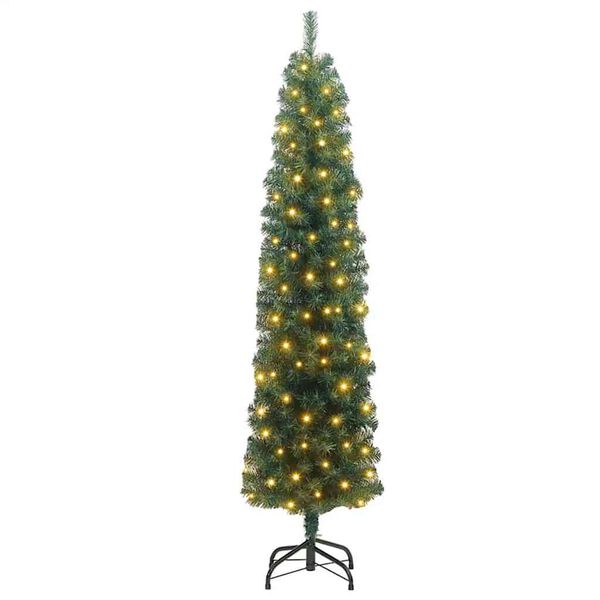 vidaXL Sapin de No&euml;l artificiel Vert 180 cm PVC et acier et plastique
