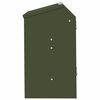 vidaXL Distributeur pour lapins Vert olive 64.5 x 25.5 x 45.5 cm