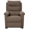 vidaXL Fauteuil Taupe Tissu