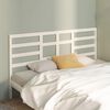 vidaXL T&ecirc;te de lit Blanc 186x4x104 cm Bois massif de pin