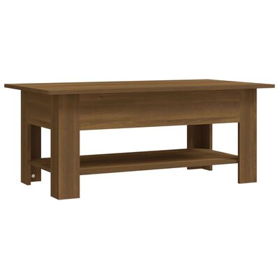 vidaXL Table basse chêne marron 102x55x42 cm bois d'ingénierie