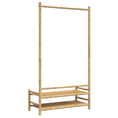 vidaXL Porte-vêtement avec étagères 103x40x183 cm bambou