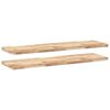 vidaXL &Eacute;tag&egrave;res flottantes 2 pcs 120x40x4 cm acacia massif non trait&eacute;