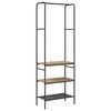 vidaXL Porte-v&ecirc;tements Ch&ecirc;ne artisanal 60 x 30 x 171 cm