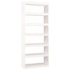 vidaXL Biblioth&egrave;que/S&eacute;parateur de pi&egrave;ce Blanc 80x30x199,5cm Pin massif
