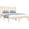 vidaXL Cadre de lit sans matelas 160x200 cm bois massif