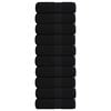 vidaXL Serviettes d'invit&eacute; FROGN 10 pcs noir 30x50 cm 360 g/m&sup2;