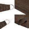 vidaXL Voile d'ombrage 160 g/m&sup2; Marron 7x7 m PEHD