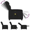 vidaXL Fauteuil de massage inclinable Noir Tissu
