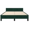 vidaXL Cadre de lit sans matelas vert fonc&eacute; 120x200 cm velours