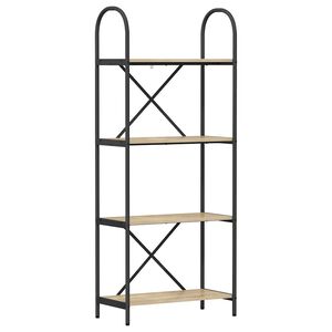 vidaXL &Eacute;tag&egrave;re 4 niveaux 60 x 30 x 146 cm Bois d'ing&eacute;nierie