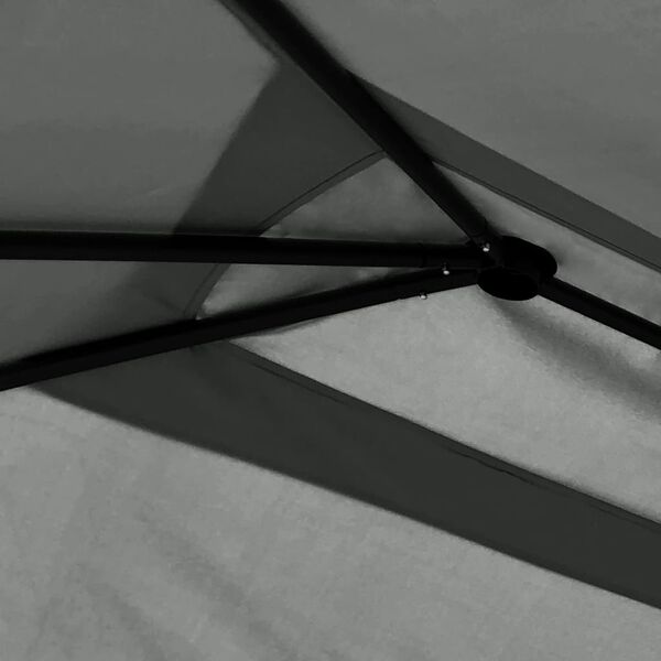 vidaXL Belvédère à revêtement de poteaux 3x4x2,6 m Anthracite 160 g/m²