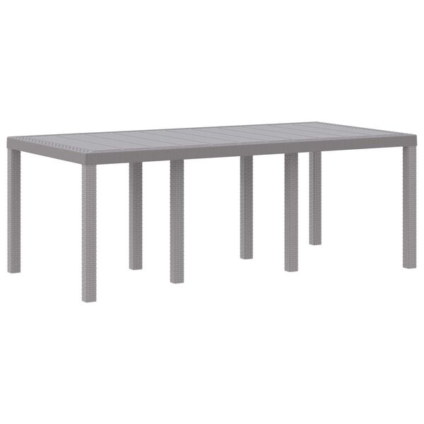 vidaXL Ensemble de salle &agrave; manger pour jardin 7 pcs Gris clair
