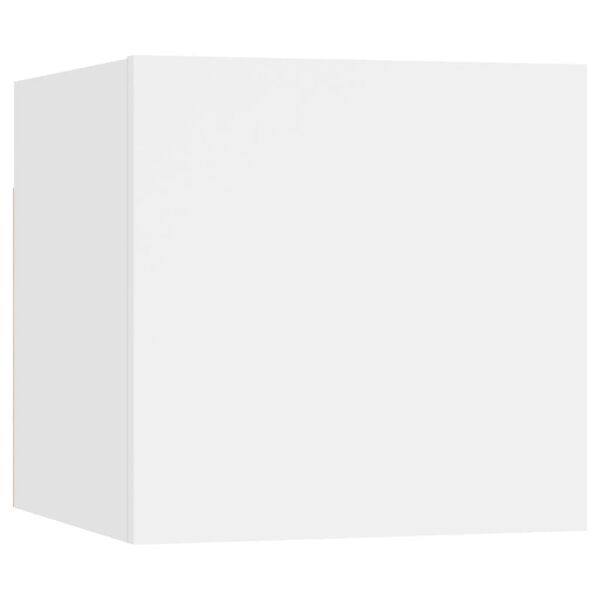 vidaXL Ensemble de meuble TV 6 pcs Blanc Bois d'ing&eacute;nierie