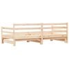 vidaXL Lit de jour et lit gigogne sans matelas 90x200 cm bois massif