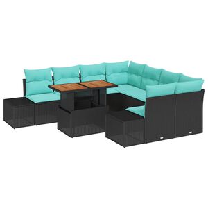 vidaXL Ensemble de salle &agrave; manger pour jardin 9 pc 8-Nombre de places