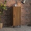 vidaXL Buffet Ch&ecirc;ne marron 34,5x34x90 cm Bois d'ing&eacute;nierie