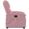 vidaXL Fauteuil de massage inclinable Rose Velours