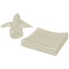 vidaXL Serviettes de table 100 pcs Cr&egrave;me 50x50 cm