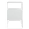 vidaXL Table d'appoint Blanc 55x36x59,5 cm Bois d'ingénierie