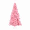 vidaXL Sapin de No&euml;l avec 300 LED avec support Rose 240 cm PVC