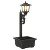 vidaXL Luminaire de Bornes avec Planteur Noir 29 x 28 x 74 cm
