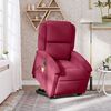 vidaXL Fauteuil inclinable de massage &eacute;lectrique rouge bordeaux