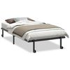 vidaXL Cadre de lit sans matelas pliable noir 107x203 cm acier