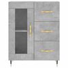 vidaXL Buffet haut Gris b&eacute;ton 69,5x34x180 cm Bois d'ing&eacute;nierie