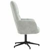 vidaXL Chaise de relaxation Gris clair Velours