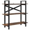 vidaXL &Eacute;tag&egrave;re Ch&ecirc;ne fum&eacute; 100 x 33,5 x 102 cm Bois d'ing&eacute;nierie