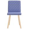 vidaXL Chaises &agrave; manger lot de 2 bleu jean tissu