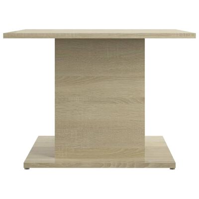 vidaXL Table basse chêne sonoma 55,5x55,5x40 cm bois d'ingénierie